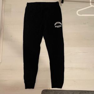 Womens black Roots sweatpants.